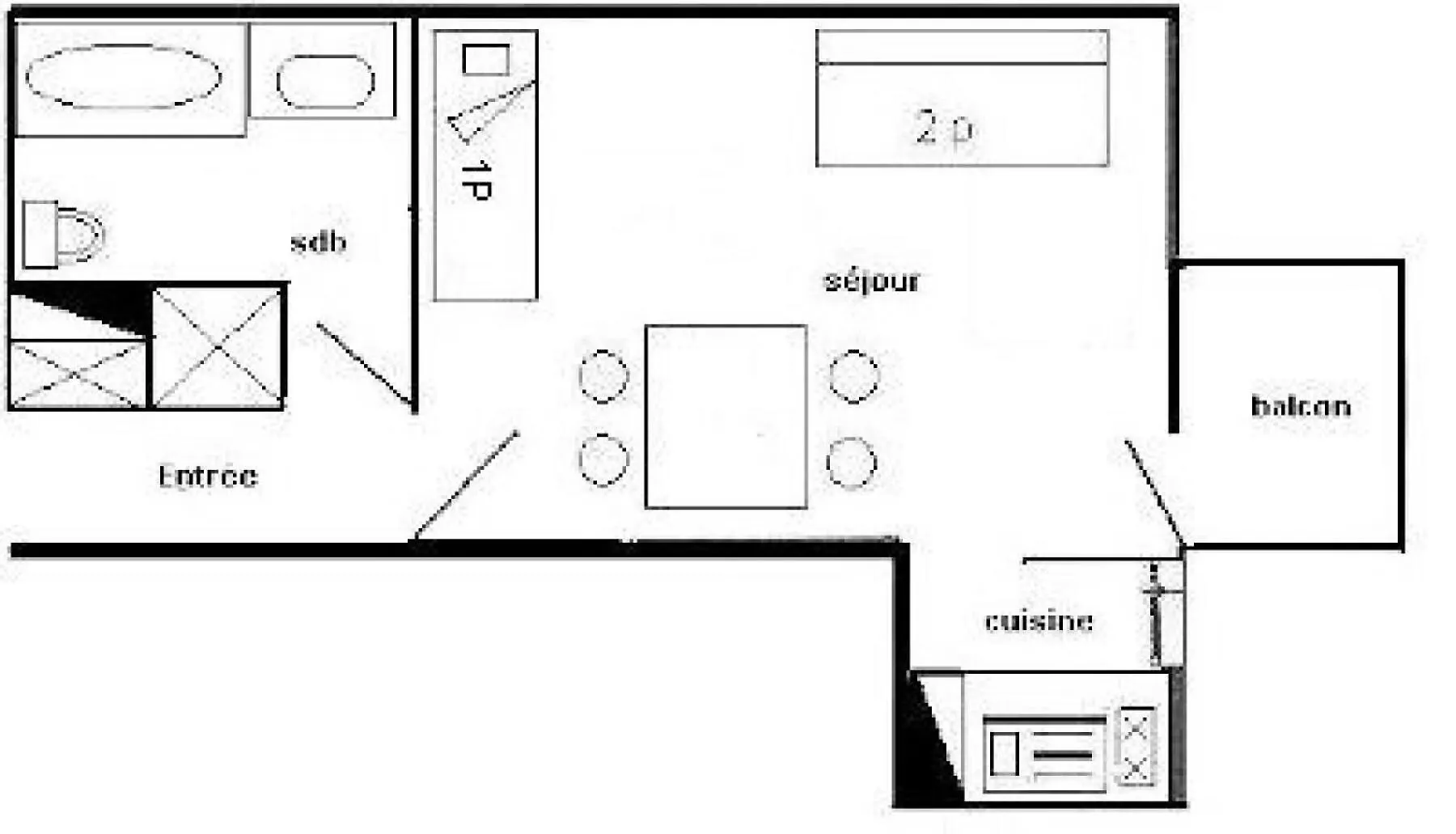Apartment Residence Les Hameaux I - Studio 3 Pers Les Hameaux I - Plagne Villages Mae-8964 La Plagne